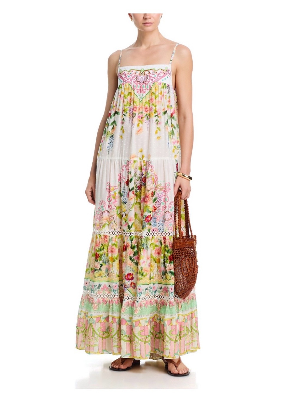 Camilla Maxi Sundress with Pastel Accents